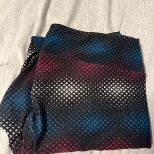 LuLaRoe Black, Blue, and Pink Leggings
